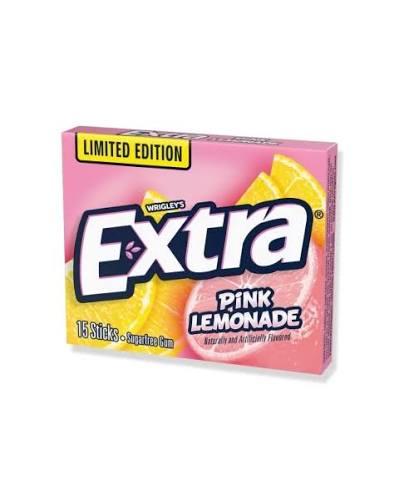 EXTRA - Chiclete sem açúcar Wrigley's Extra sabor Pink Lemonade (Edição Limitada)