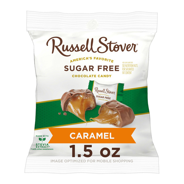 Russell Stover Sugar Free Caramel Chocolate Candy - 43G