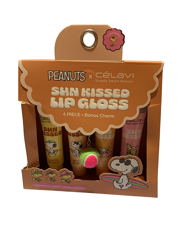 Kit Snoopy Lip Gloss - Sun Kisses + chaveiro