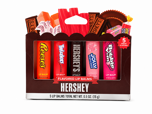 Bálsamos labiais com sabor Hershey's – 5 sabores incríveis