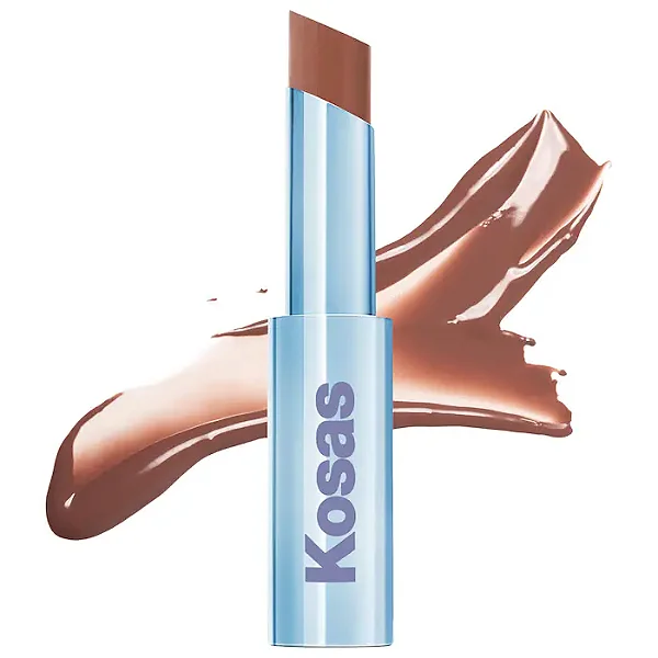 Kosas Wet Stick – Batom Hidratante, Brilhante e Translúcido com Ceramidas - Cor: Degrees Neutral Pink Beige