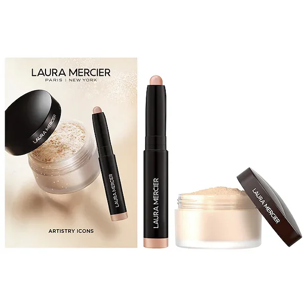 Laura Mercier Kit Mini Artistry Icons com Pó Solto e Sombra