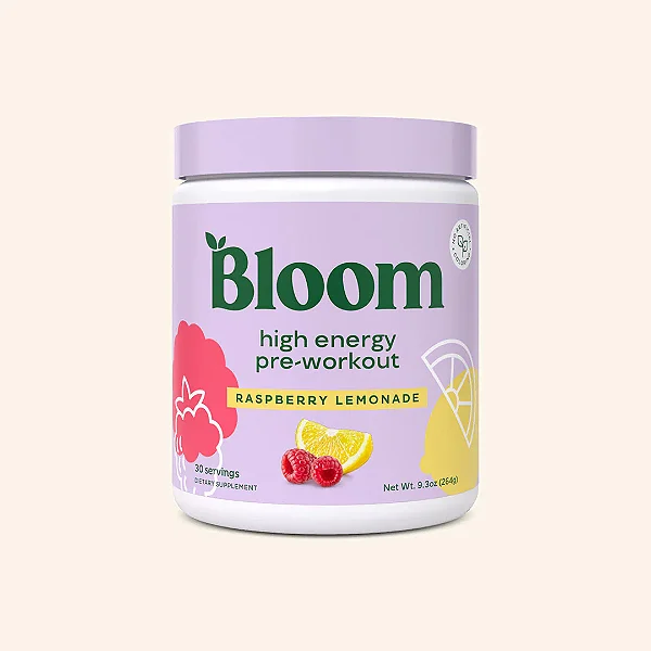 Bloom Nutrition Pré-treino De Alta Energia Com Beta Alanina - 264g