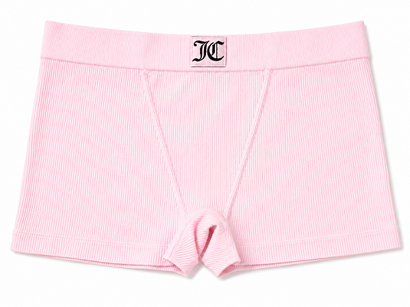 Calcinha Juicy Couture Elanca Toque de Algodão Boxy Rosa Claro - Tam:GG