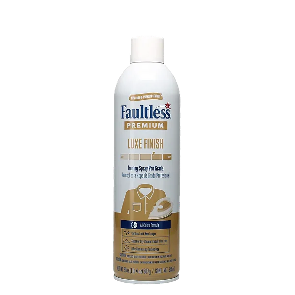 Spray de Passar Faultless Brands Premium Luxe Finish - 585ml - para Tecidos Impecáveis