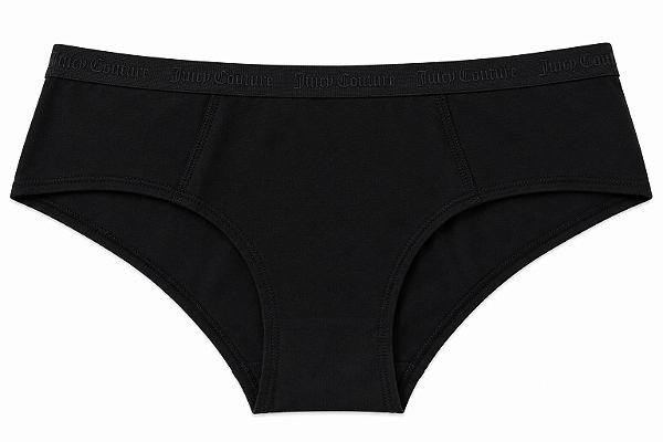 Calcinha Algodão com Costura Juicy Couture Preta - Tam:GG