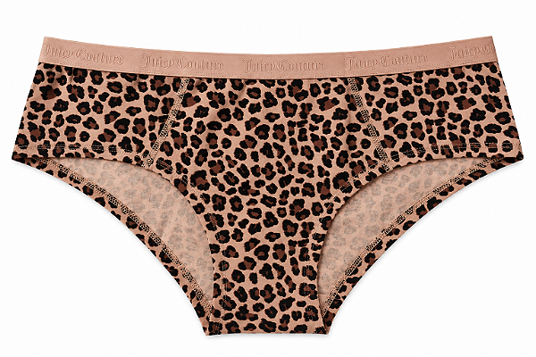 Calcinha Algodão com Costura Juicy Couture Animal Print - Tam:G