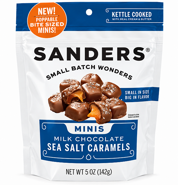 Caramelo Sanders Milk Chocolate Sea Salt – Chocolate ao Leite com Sal Marinho 198g