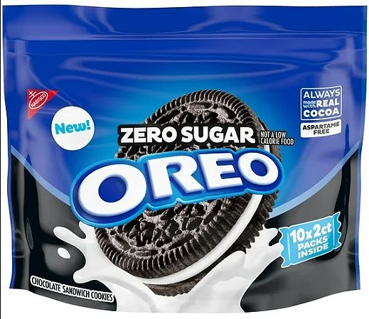 Biscoito OREO Zero Sugar Sem Açúcar – 10 Pacotes Individuais com 2 Unidades