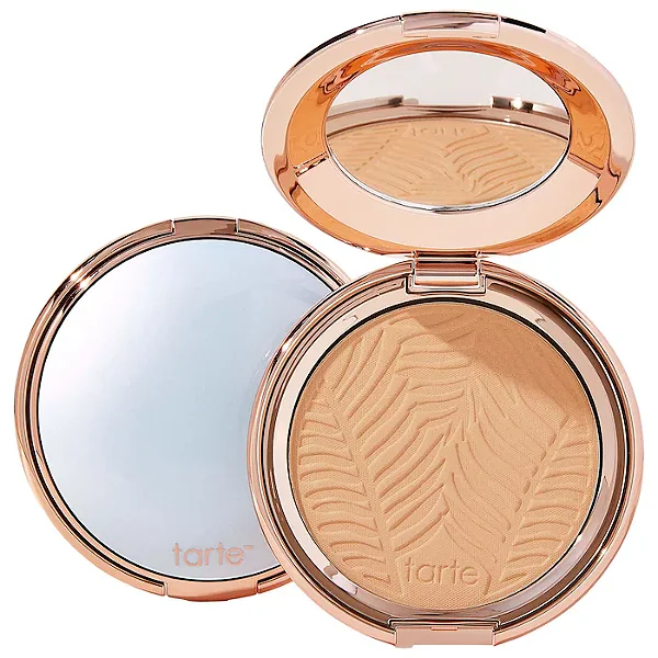 Tarte Base em pó Amazonian Clay com efeito blur e 16 horas de duração - Cor: 27S Light medium sand