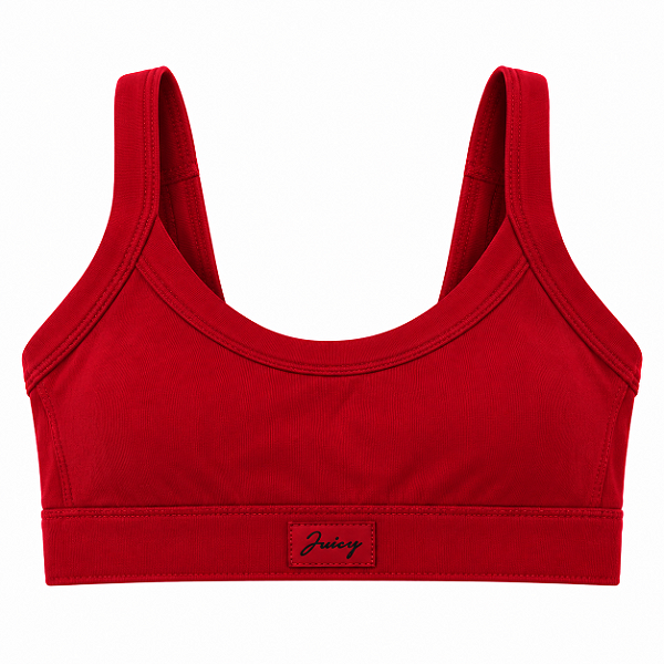 Top Esportivo Feminino Juicy Couture Vermelho com Bojo - Tam:G
