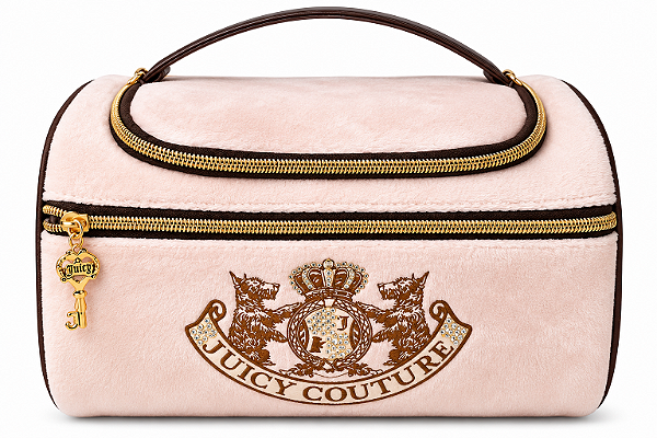 Necessaire Juicy Couture Rosa em Pelúcia