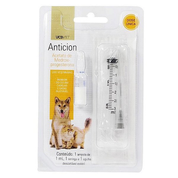 Anticion 1ml com Seringa (cães e gatos) UCB