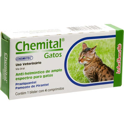 Chemital Gatos 04 Comprimidos