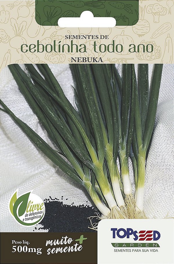 Sementes de Cebolinha Todo Ano Topseed