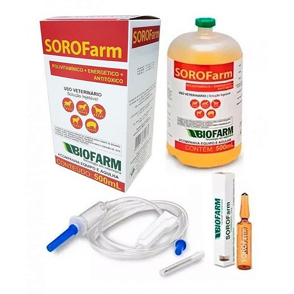 SoroFarm 500 mL com Equipo e Agulha