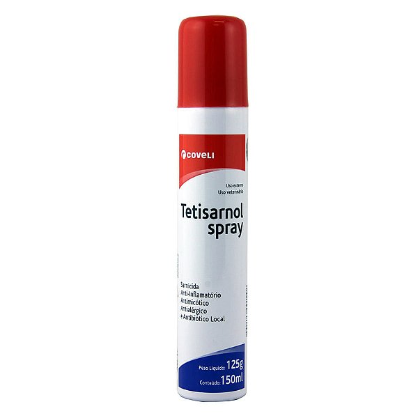Tetisarnol Aerosol 125g Tratamento Contra Sarnas em Cães e Gatos