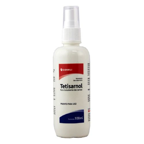 Tetisarnol liquido 100ml Tratamento Contra Sarnas em Cães e Gatos