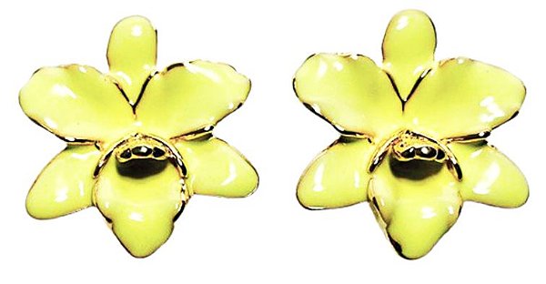 BRINCO FLOR ESMALTADA LIMA