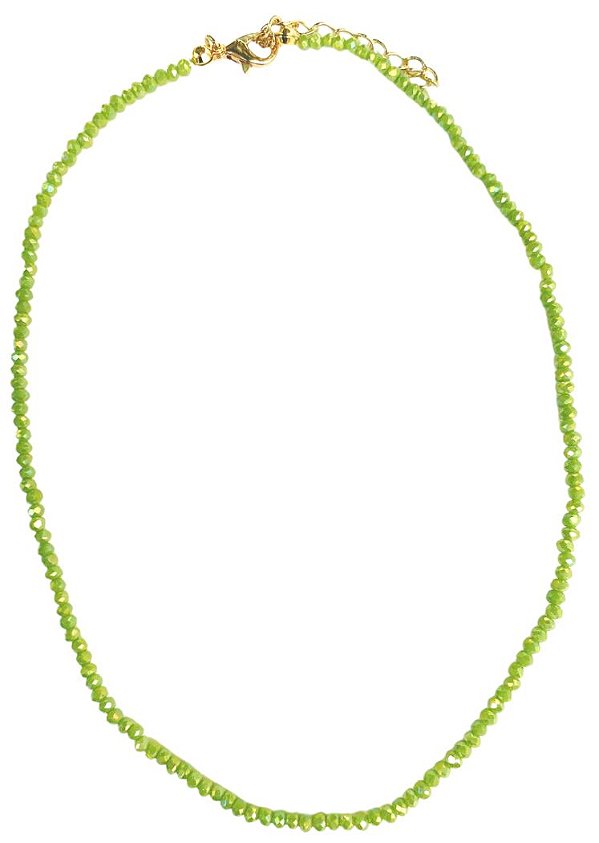 CHOKER MINI CRISTAL VERDE