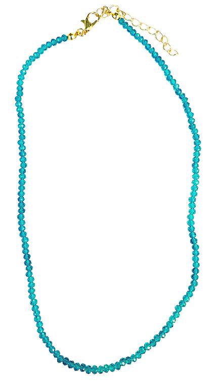 CHOKER MINI CRISTAL TURQUESA