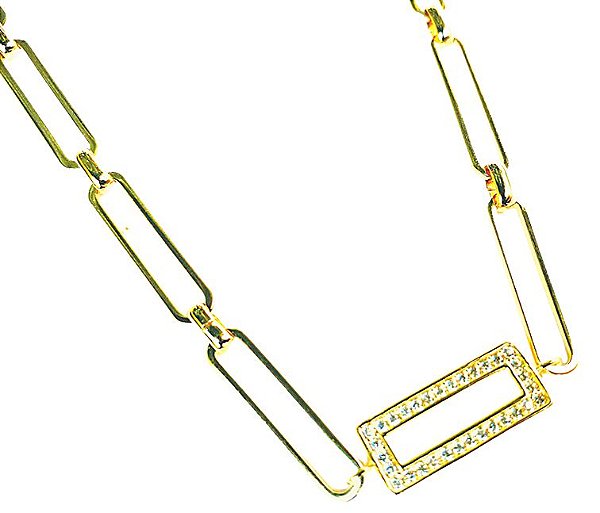 CHOKER ELOS FINOS RETANGULARES