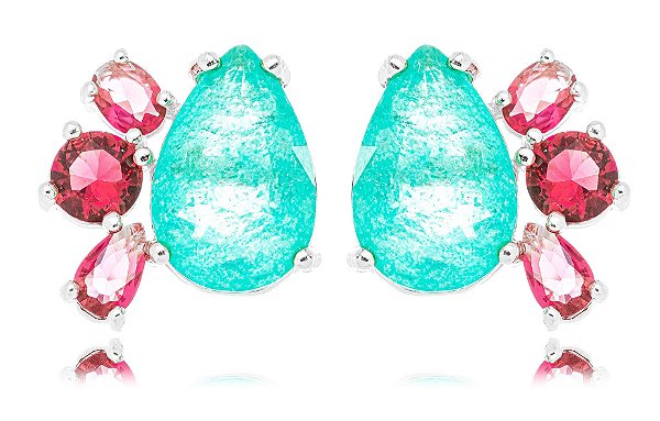 BRINCO GOTA TURMALINA - SHINE