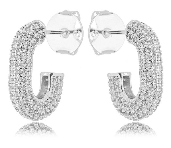 ARGOLA MINI CRISTAL RÓDIO - SHINE