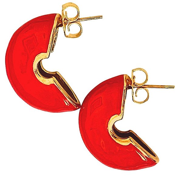 MEIA ARGOLA VERMELHA MÉDIA