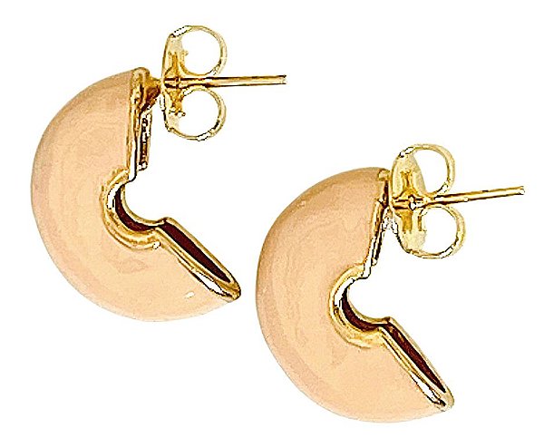 MEIA ARGOLA NUDE PEQUENA