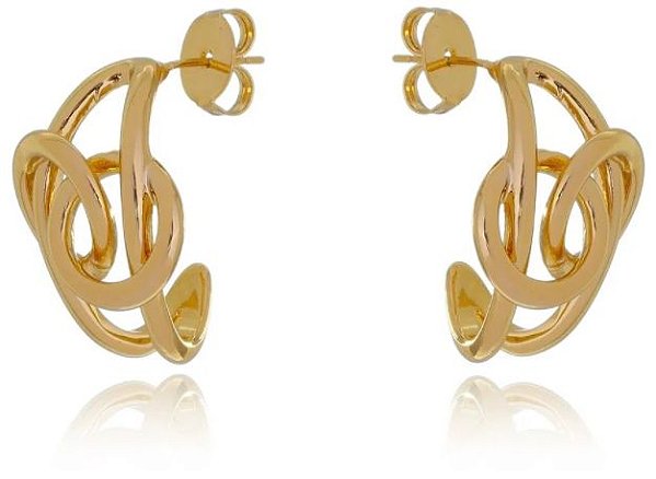 BRINCO AROS ENTRELAÇADOS