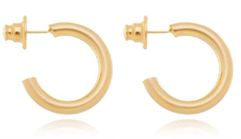 BRINCO ARGOLA FOSCA PEQUENO DOURADO