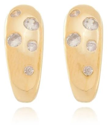 BRINCO GOTA ZIRCÔNIA CRAVEJADA