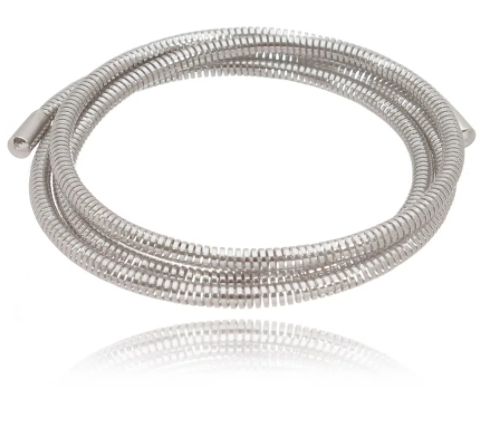 PULSEIRA DE MOLA FINA RODIO BRANCA