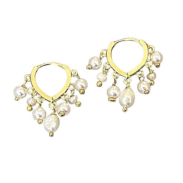 BRINCO MINI ARGOLA PEROLA