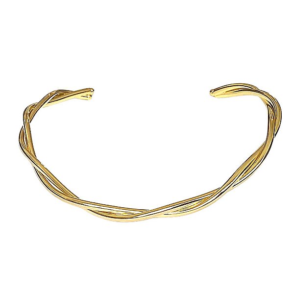 GARGANTILHA TORCIDA DOURADA