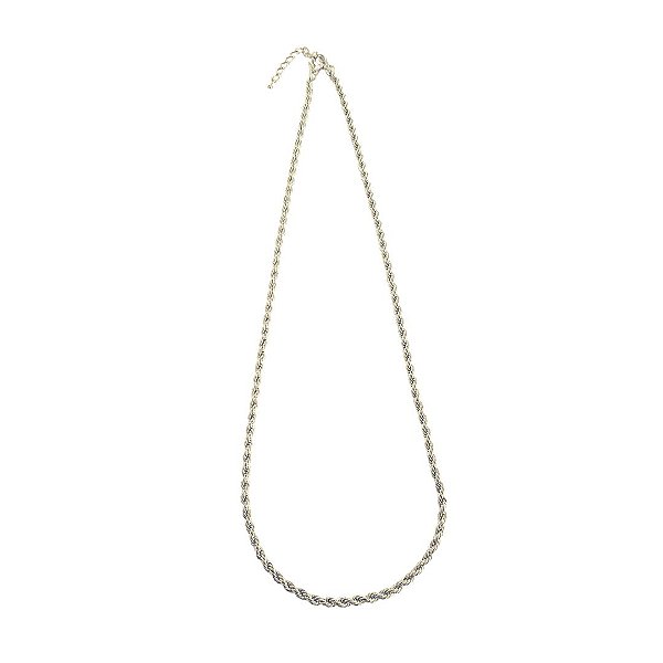 COLAR TORCIDO PRATA MEDIO