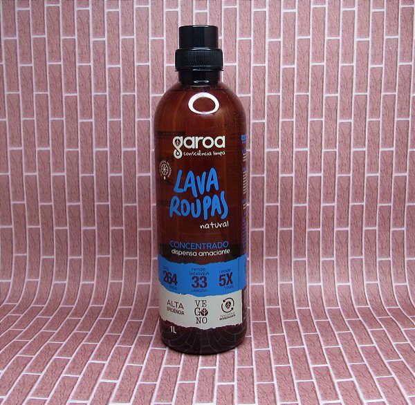 LAVA ROUPAS CONCENTRADO NATURAL GAROA LARANJA - 1 LITRO