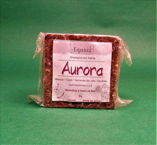 Shampoo sólido revitalizante para cabelos danificados e quebradiços - Aurora