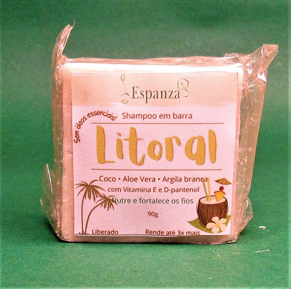 Shampoo sólido nutritivo para cabelos normais a ressecados - Litoral