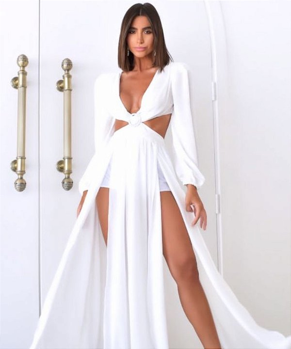 Vestido Longo Paris Branco