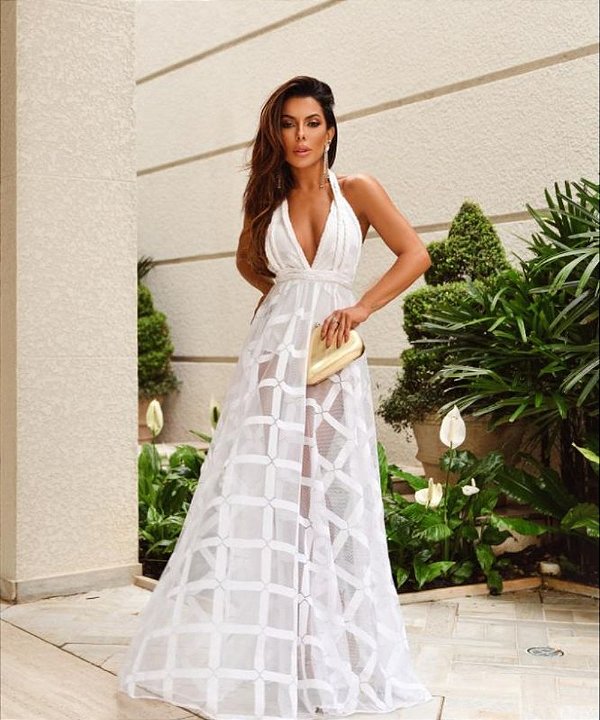 Vestido Longo Viviane Branco