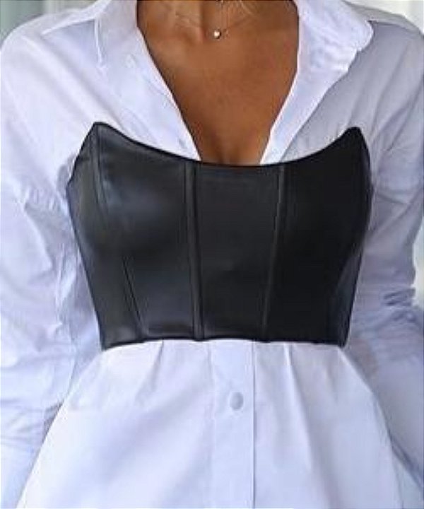 Corset em Couro Eco Coliseu