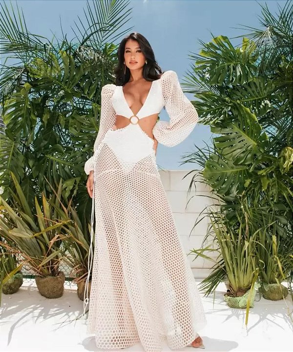 Vestido Longo Maciel Branco