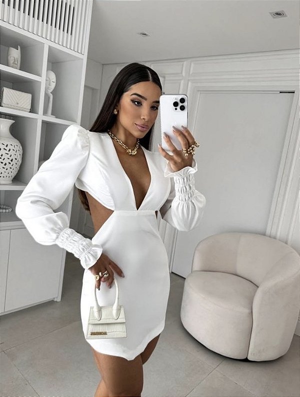 Vestido Curto Valeska Branco