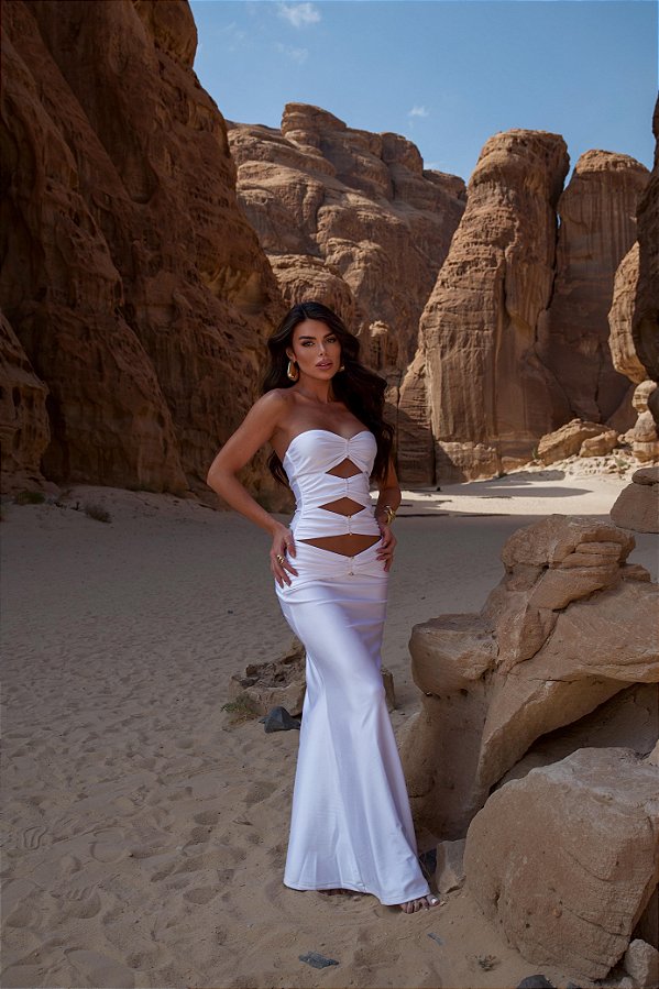 vestido Carmel branco