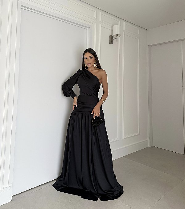 Vestido Longo Zayan Preto
