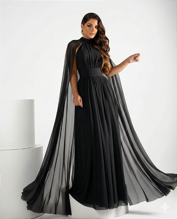 Vestido Longo Rove Preto