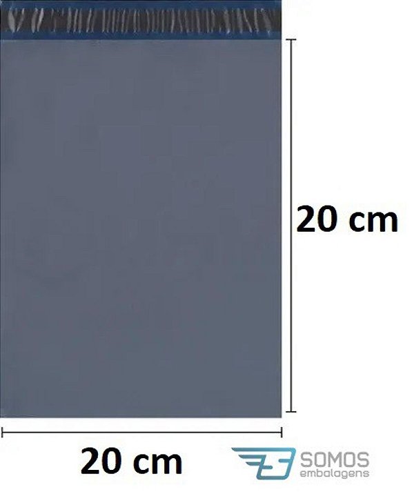 Envelope de segurança Eco/Cinza 20 x 20 cm