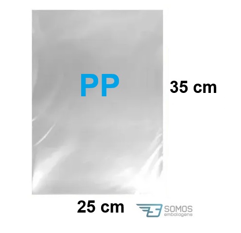 Saquinho plástico transparente PP - 25 x 35